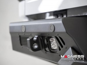 GMC Sierra 2500 Bomber Rear Bumper w/ Blind Spot and Backup Sensor Cutouts